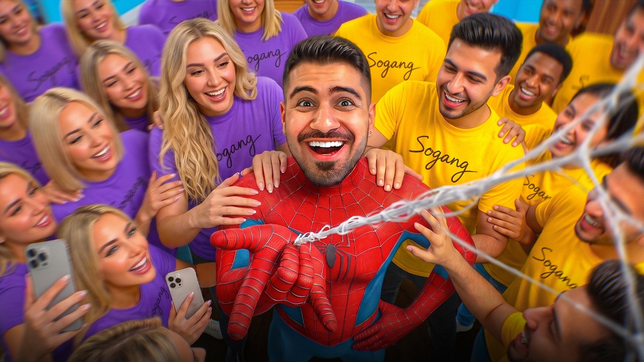 با لباس اسپایدرمن رفتم وسط شهر! (واکنش‌های عجیب) 🕷️🕸️