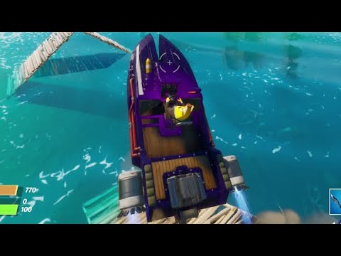 Catch Air with a Motorboat - Fortnite