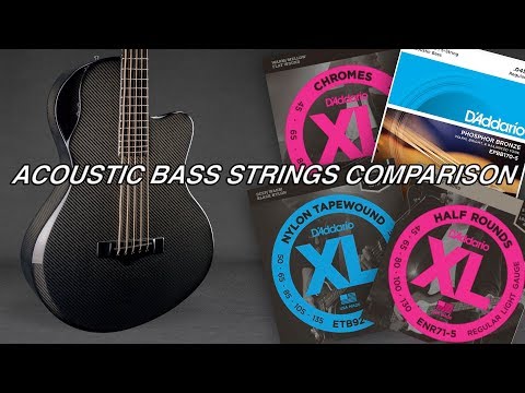 Acoustic Bass - Strings Comparison (Emerald Guitars)