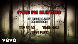 Don Gibson - Yes I&#39;m Hurting (Karaoke)