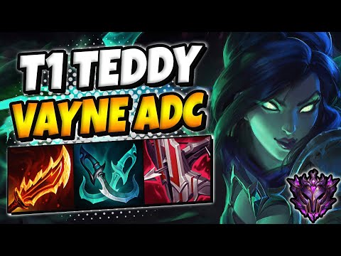 T1 Teddy Vayne vs Kaisa [ ADC ] Patch 11.22 Ranked Master Korea ✅