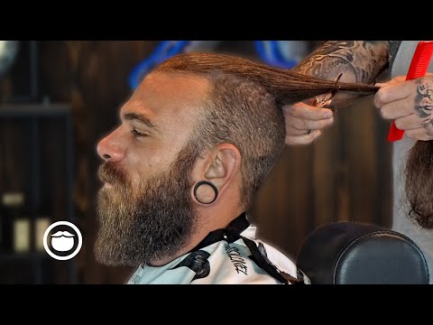 Rugged Viking Haircut & Beard Trim with Jake the...