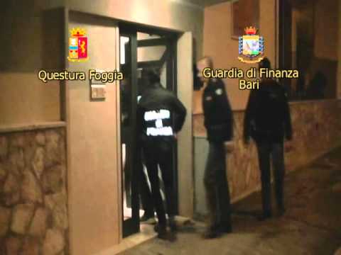 L'operazione Rodolfo di Polizia e GdF contro clan mafiosi foggiani