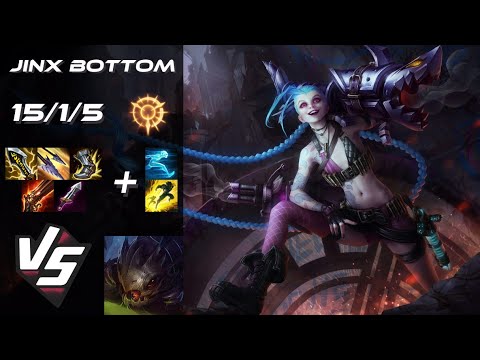 BOTTOM Jinx vs Kog'Maw - NA Challenger Patch 14.10