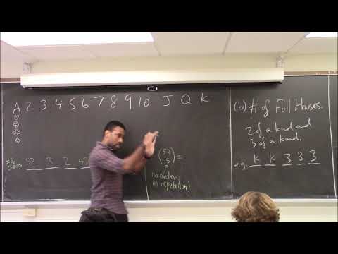 Math 1108-R08 Lecture 15 - Counting examples; What is Probability and how to do it!