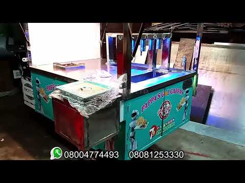 E-Rickshaw Food Cart With Pani Puri Machine 8 Nozzle