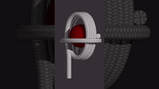 How to tie a Monkey’s Fist Knot.  Used to serve as a weight , and easier to throw. #shorts