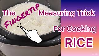 Cook Perfect White Rice Using finger : No Measuring Cup Needed
