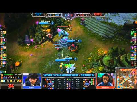 Yes Moment 30 - OMG vs SKT 12 Minute Inhibitor Push