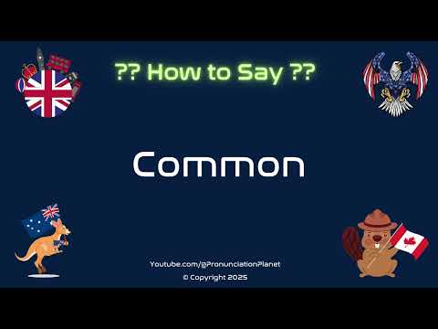🌍📚 How to Pronounce Common? (CORRECTLY) | Pronunciation Planet