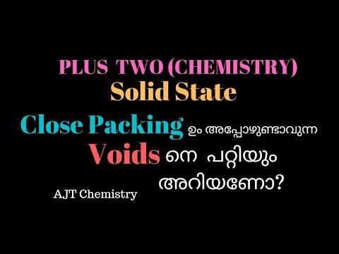 Solid State Lesson 3 Close Packing & Voids in Crystals  AJT Chemistry