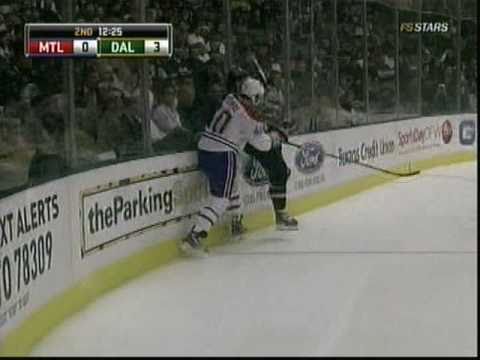 Maxime Lapierre "fills in" Stephane Robidas