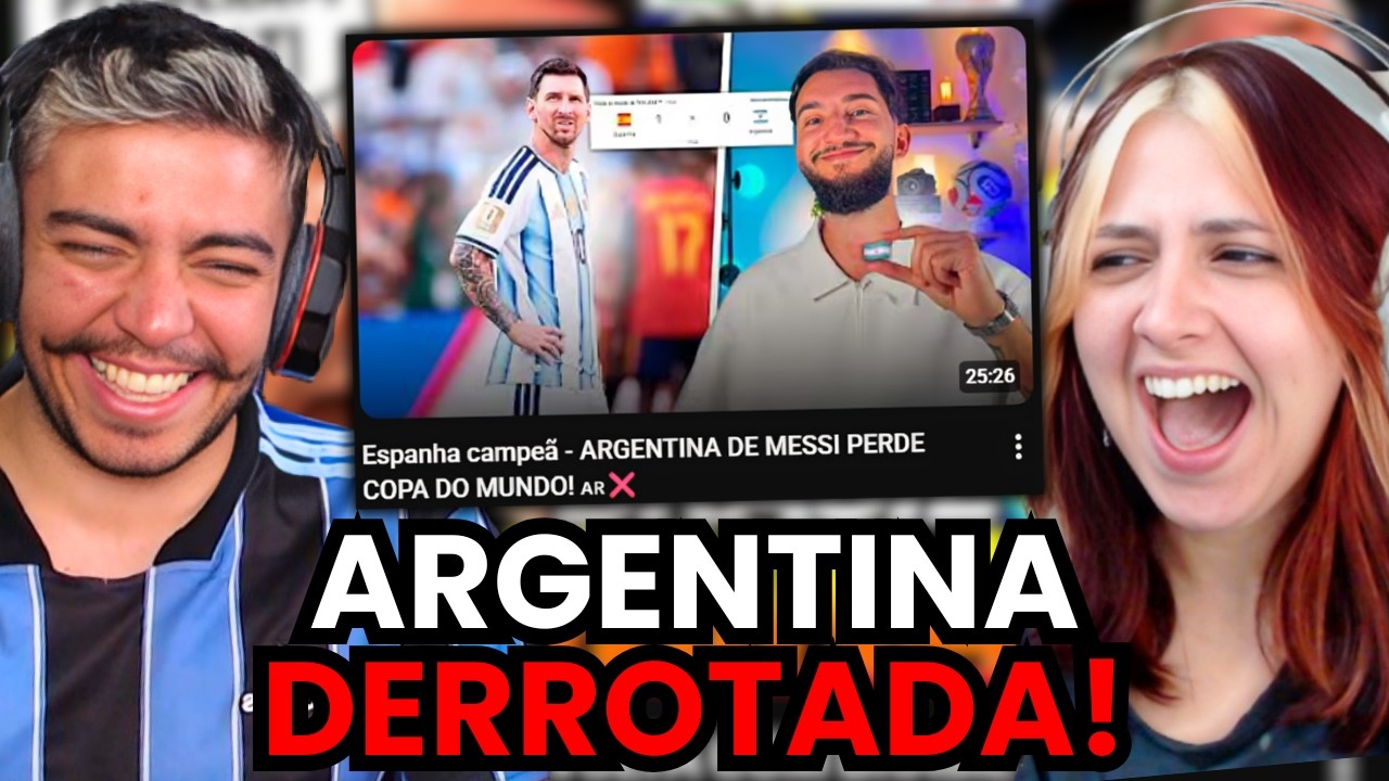 Espanha campeã - ARGENTINA DE MESSI PERDE COPA DO MUNDO! 🇦🇷❌ | react