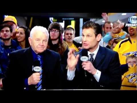 Stu Grisom Drops the F Bomb Nashville Predators Hockey Broadcast Fox Sports South