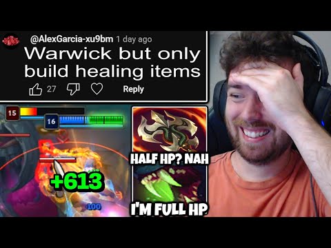 Warwick Top but I only build Healing Items | Leblanc Support, Hwei Mid, K'Sante Top vs Pro Top