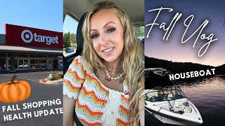 FALL VLOG: HOUSEBOAT CAMPING | HEALTH UPDATE | TARGET FALL DECOR