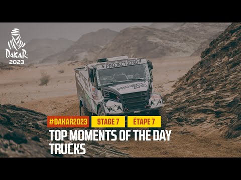 ダカール・ラリー2023 カミオントラッククラスのステージ7ハイライト動画