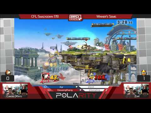 CFL Smackdown 178 WiiU - Raito (Duck Hunt) vs Zaki (DDD) - Winners Semis