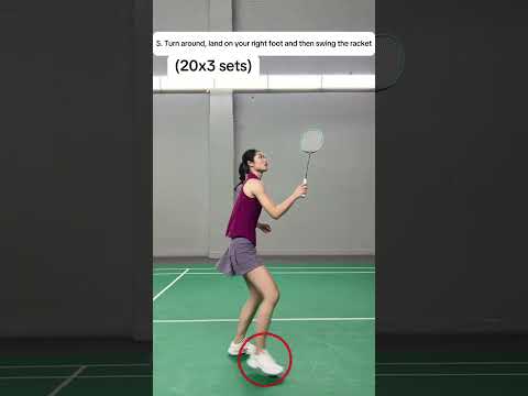 6 способов отработать дальние и высокие удары слева в бадминтоне #бадминтон