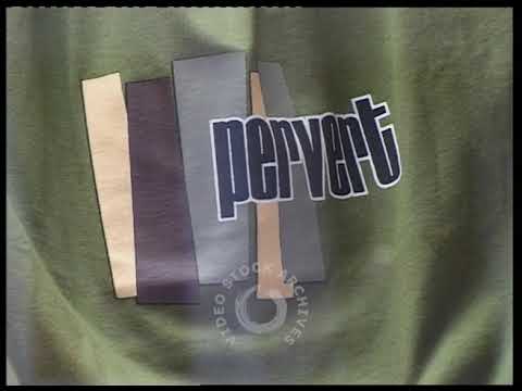 Different fashion label logos on clothing and shoes-Close ups 1996