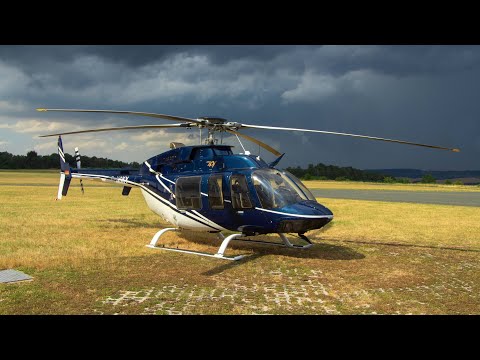 Bell Helicopter | Bell 407 D-HSKY Take Off | Flugplatz Jena-Schöngleina