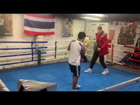 john gregorio pads with Jamie morrissey