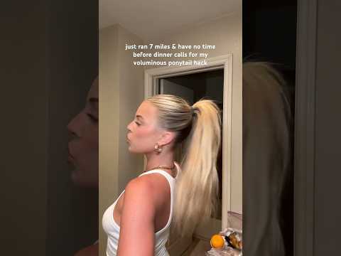 the only way to do a slick back ponytail!! #hairstyle #hairtutorial #ponytail #ponytailhack