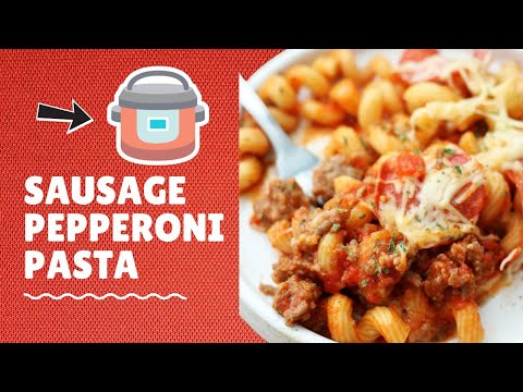 Instant Pot Pepperoni Sausage Cavatappi | Fast and Easy Dinner