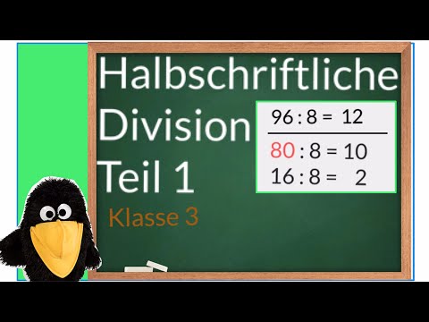 Halbschriftliche Division Teil 1 #Einführung #Anwendung #Klasse 3 #Mathematik #Schritt für Schritt