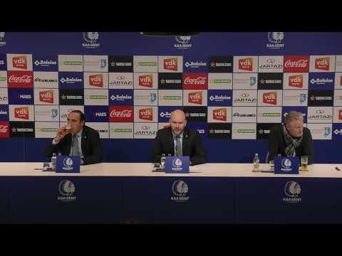 🎙 Persconferentie na KAA Gent - KSC Lokeren
