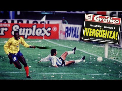 The greatest humiliation in history | Argentina - Colombia (0-5) 1994 World Cup Qualifiers.