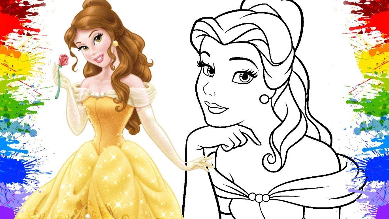 Watch Now Colorindo Desenho da Princesa A Bela e a Fera em Português | Desenho Animado para Crianças Colorindo Desenho da Princesa A Bela e a Fera em Português | Desenho Animado para Crianças