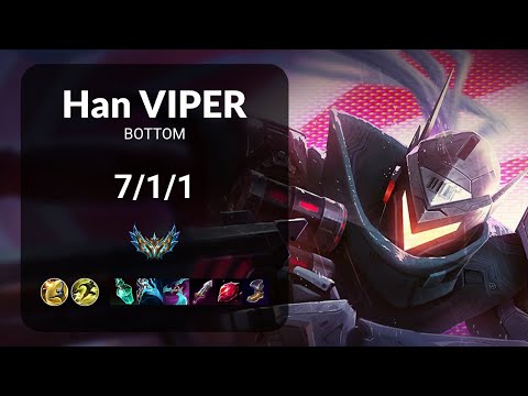 Han Viper Lucian vs Ezreal BOTTOM - KR CHALLENGER Patch 15.11