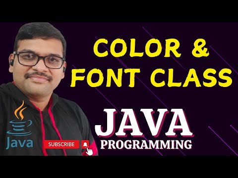 COLOR FONT CLASS JAVA PROGRAMMING