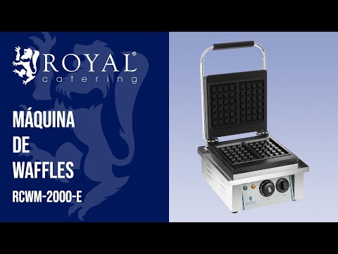 vídeo - Máquina de Waffles - 1 x 2000 watts - retangular - 2.0