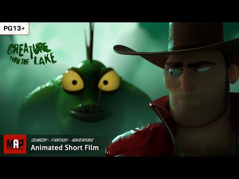 Funny CGI 3d Animated Short Film ** CREATURE FROM THE LAKE ** Movie by IsArt Digital Team [PG13]