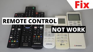 How to Fix TV and AC Remote Control Not Working | Any Brand