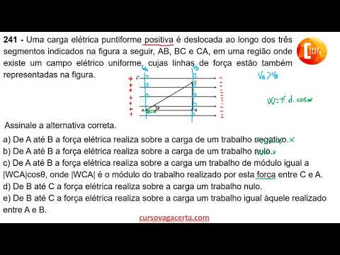 Resolução da questão  241 -   Potencial Elétrico -  Simulado 27