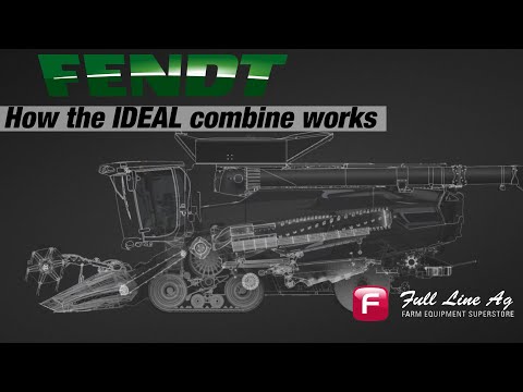 How the Fendt Ideal Combine Works (Crop Flow Animation)