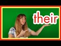 The Trick Word Their | Learn To Spell The High Frequency Word Their | Sight Word Their Song