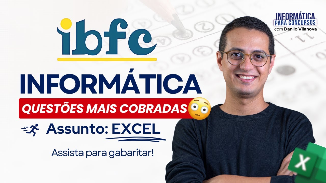 IBFC | Questões Informática | EXCEL | Informática Danilo Vilanova #concurso #opior #ibfc