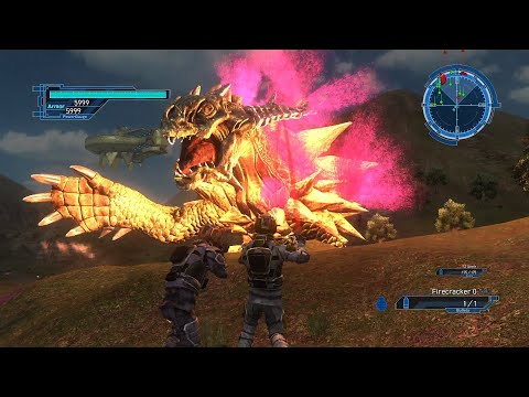 EDF Earth Defense Force 5 M 61 Destroying Large Flying Saucers - Firecracker - Ranger Inferno