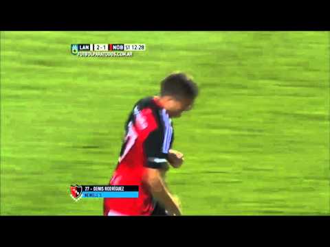 Gol de D. Rodríguez. Lanús 2 - Newell's 1. Liguilla Pre Sudamericana 2015. FPT.