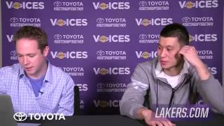 Jeremy Lin Answers Fans Questions | Lakers | February 23, 2015 | NBA 2014-15 Season