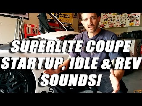 RCR SLC Superlite Coupe Start up sounds, idle and revving! LOUD!!
