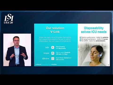Jesse Wheeler, Aurenar - Disposable ear device for calming inflammation in ICUs | LSI USA '26