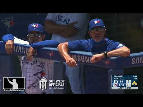 Ejection 054 - Junior Valentine Ejects Pete Walker After Walk Early in Rays-Jays Game