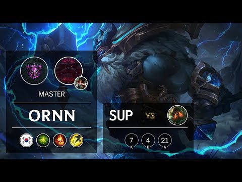 Ornn Support vs Nautilus - KR Master Patch 10.1