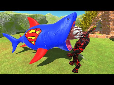 Giant Mutant Megalodon Eat Foods -  🦕Animal revolt battle simulator🦖