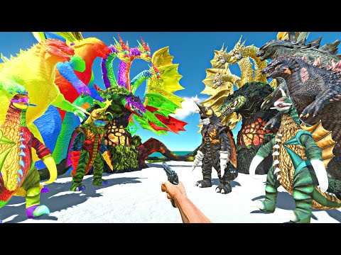 FPS Avatar Rescues Kaiju Monsters and Fights Rainbow Itself - Animal Revolt Battle Simulator
